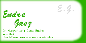 endre gasz business card